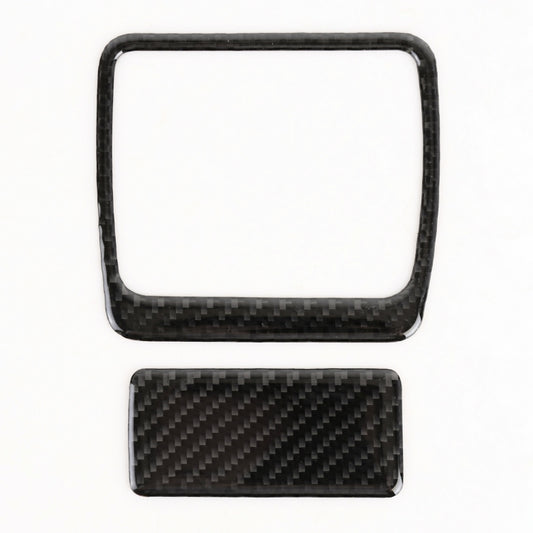 2 in 1 Car Carbon Fiber Front Passenger Seat Storage Box Switch Decorative Sticker for Buick Regal 2017-2021 by buy2fix