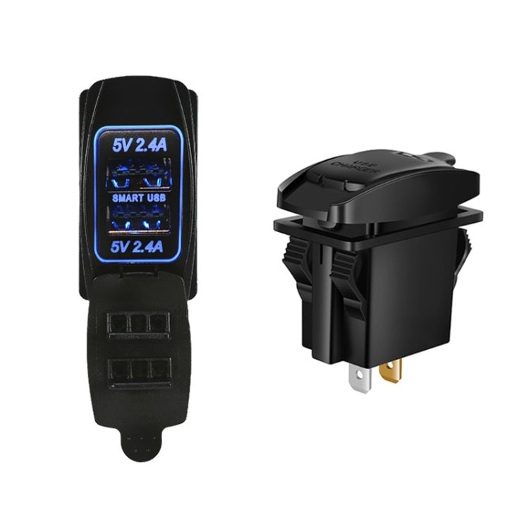 Car 4.8A Double-sided Mobile Phone Charger - DIY Modified Charger by buy2fix | Online Shopping UK | buy2fix
