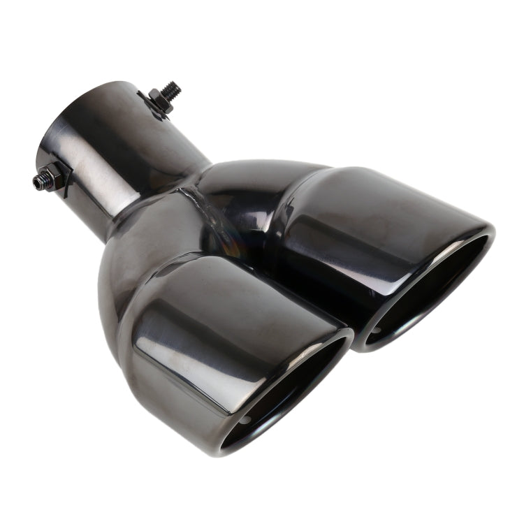 Universal Car Styling Stainless Steel Elbow Exhaust Tail Muffler Tip Pipe, Inside Diameter: 7.2cm (Grey) - Exhaust Pipes by buy2fix | Online Shopping UK | buy2fix