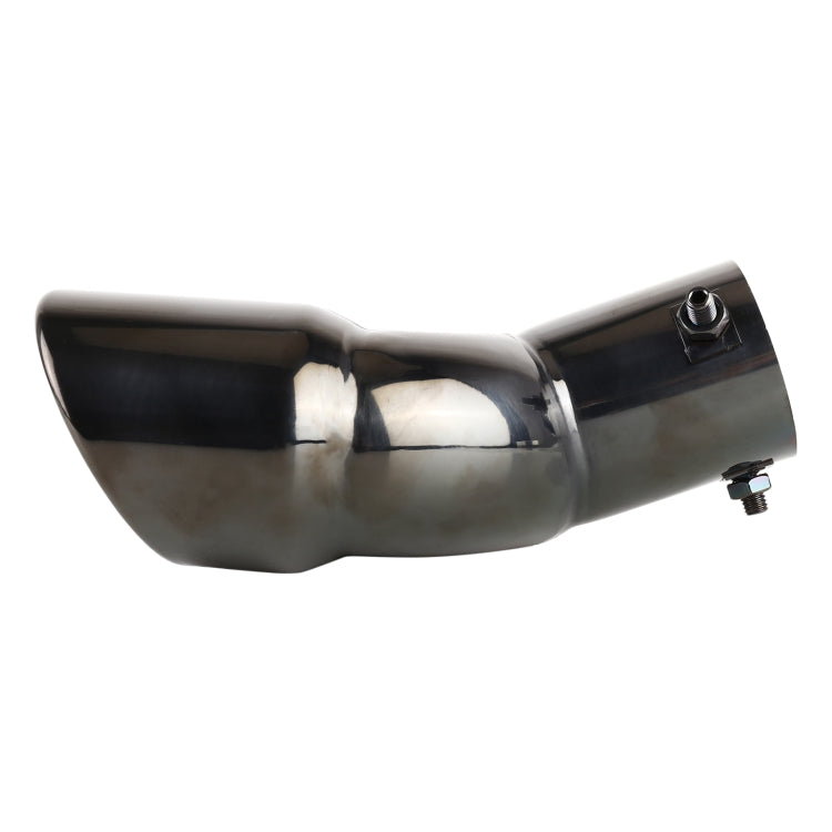 Universal Car Styling Stainless Steel Elbow Exhaust Tail Muffler Tip Pipe, Inside Diameter: 6cm (Grey) - Exhaust Pipes by buy2fix | Online Shopping UK | buy2fix