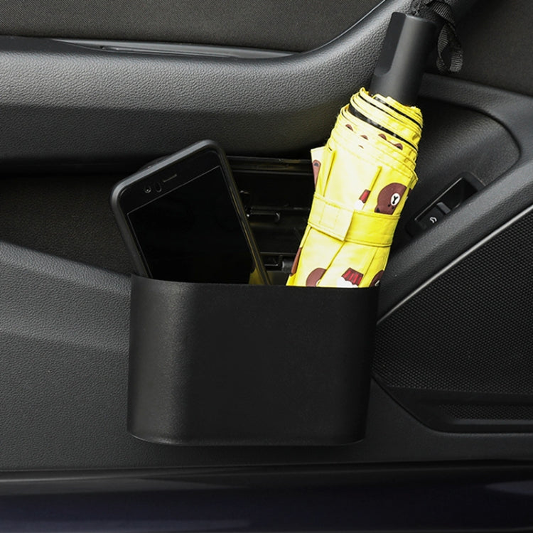 Vehicle Trash Can Bin Rubbish Bin Organizer Car-mounted Trash Storage Box by buy2fix