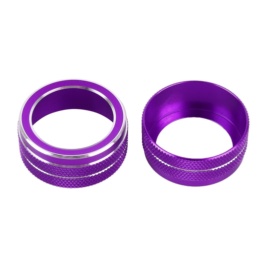 2 PCS Car Metal Air Conditioner Knob Case for Toyota Corolla / Levin / Allion / Yaris 2019-2021 (Purple) by buy2fix