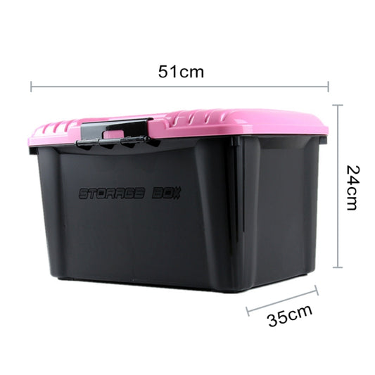 3R-2001 Car / Household Storage Box Sealed Box, Capacity: 30L (Pink) by 3R