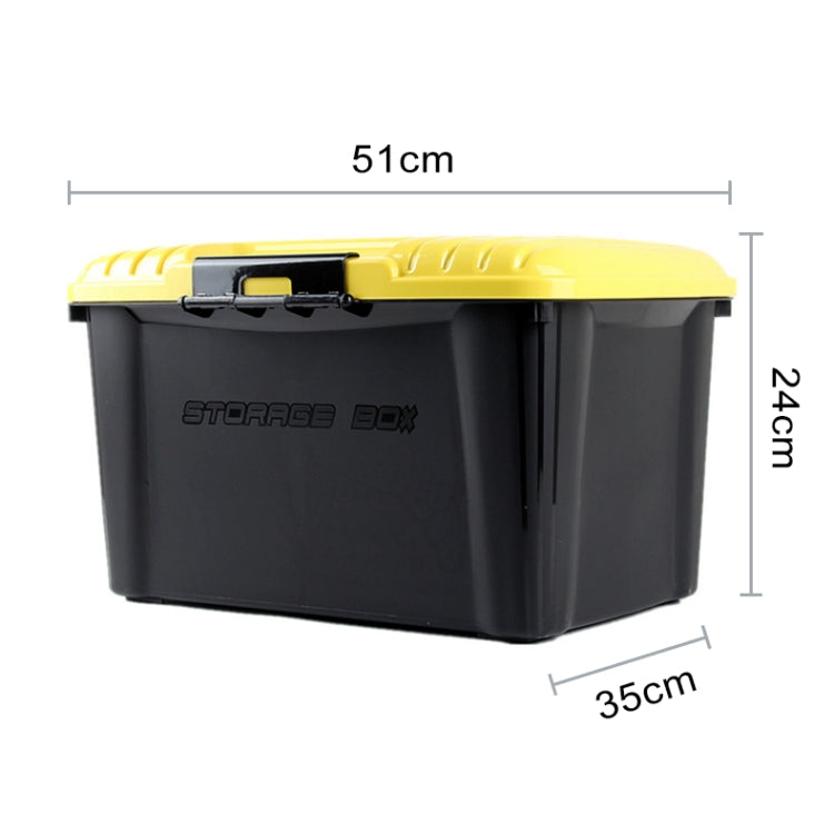 3R-2001 Car / Household Storage Box Sealed Box, Capacity: 30L (Yellow) - Stowing Tidying by 3R | Online Shopping UK | buy2fix