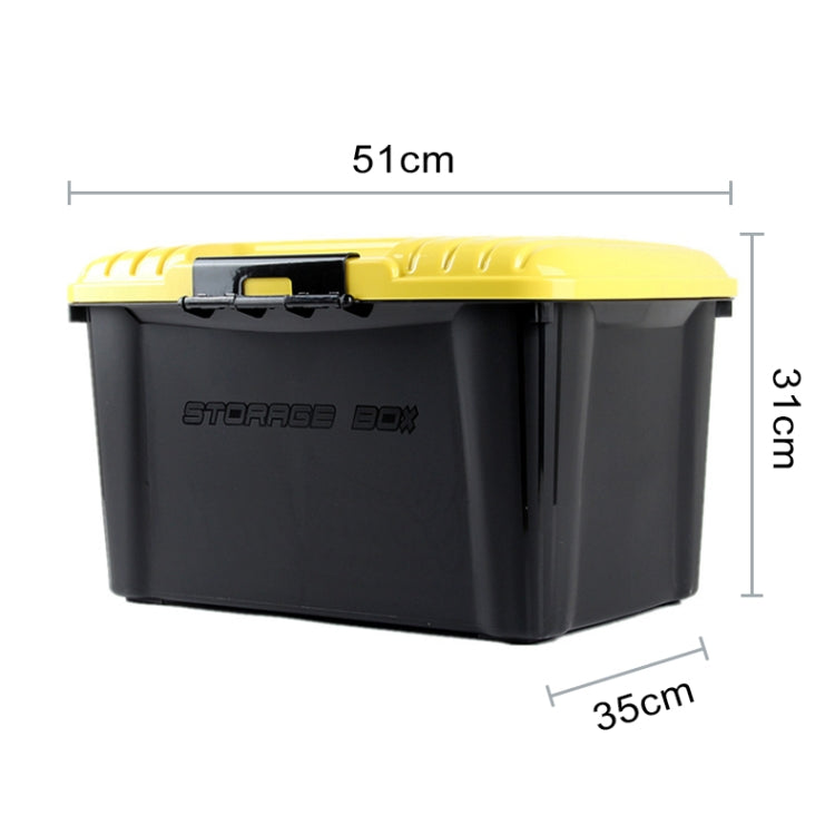 3R-2002 Car / Household Storage Box Sealed Box, Capacity: 40L(Yellow) - Stowing Tidying by 3R | Online Shopping UK | buy2fix