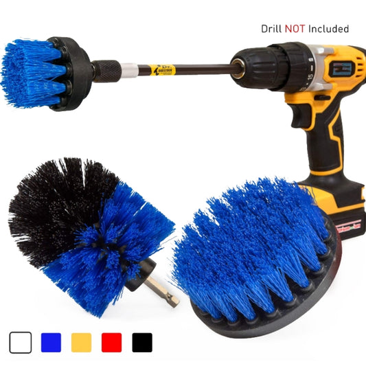 4 in 1 Floor Wall Window Glass Cleaning Descaling Electric Drill Brush Head Set, Random Color Delivery - Sponges, Cloths & Brushes by buy2fix | Online Shopping UK | buy2fix