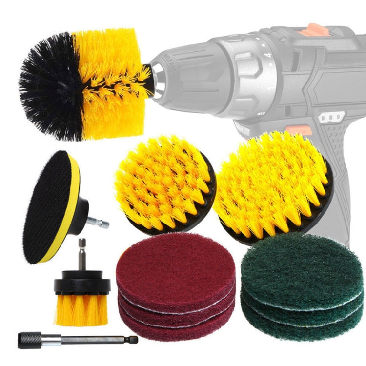 12 in 1 Floor Wall Window Glass Cleaning Descaling Electric Drill Brush Head Set, Random Color Delivery - Sponges, Cloths & Brushes by buy2fix | Online Shopping UK | buy2fix