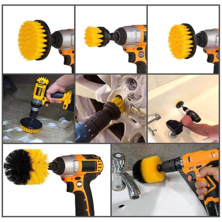 23 in 1 Floor Wall Window Glass Cleaning Descaling Electric Drill Brush Head Set - Sponges, Cloths & Brushes by buy2fix | Online Shopping UK | buy2fix