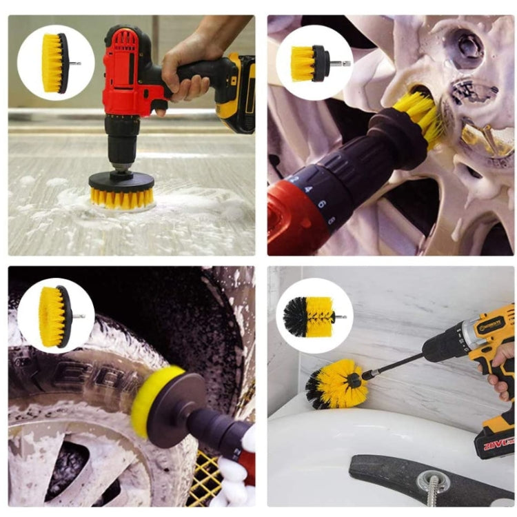 37 in 1 Floor Wall Window Glass Cleaning Descaling Electric Drill Brush Head Set - Sponges, Cloths & Brushes by buy2fix | Online Shopping UK | buy2fix