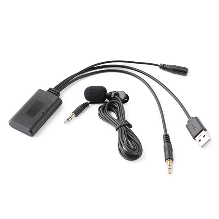 Car AUX Music + MIC Bluetooth Phone Cable, Cable Length: 1.5m - DIY Cables by buy2fix | Online Shopping UK | buy2fix