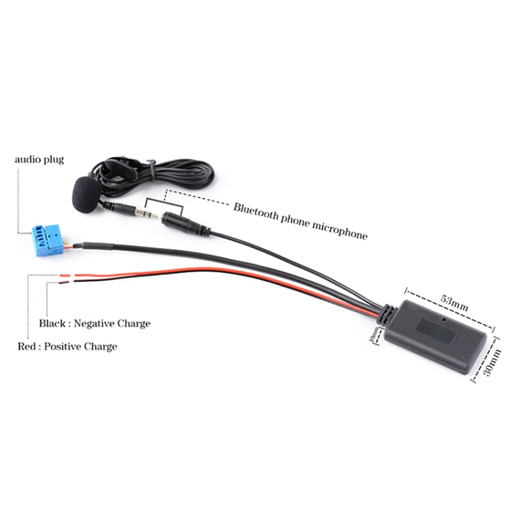 Car AUX Bluetooth Audio Cable Wiring Harness with MIC for Volkswagen / Audi by buy2fix