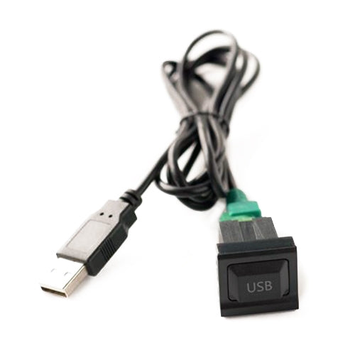 Car Center Console CD Reserved Position Modified 2.6x2.3cm USB Interface Conversion Cable Wiring Harness for Volkswagen / Audi / Skoda, Cable Length: 1m by buy2fix