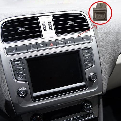 Car Center Console CD Reserved Position Modified USB Port 2.6x2.3cm for Volkswagen / Audi / Skoda - Car Switches by buy2fix | Online Shopping UK | buy2fix