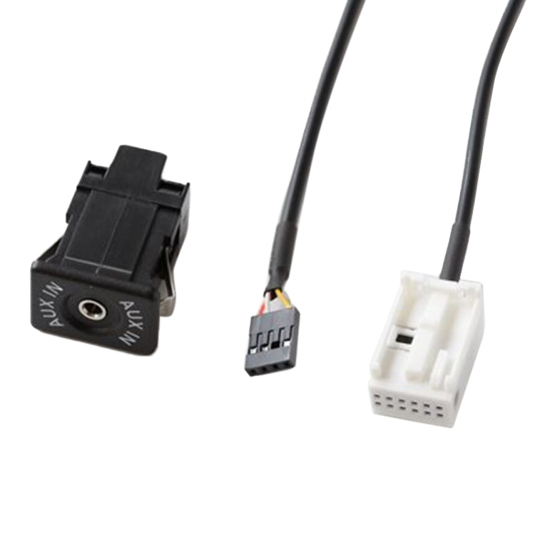 Car Handheld Box AUX Interface Connector + Cable Wire Harness for Volkswagen Bora / Audi - DIY Cables by buy2fix | Online Shopping UK | buy2fix