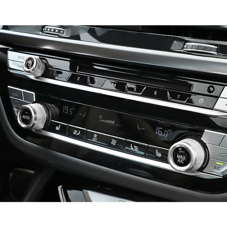 3 PCS / Set Air Conditioning Knob Metal Decorative Ring for BMW X3 / X4 / 5 Series / 7 Series / 6 Series GT (Silver) by buy2fix