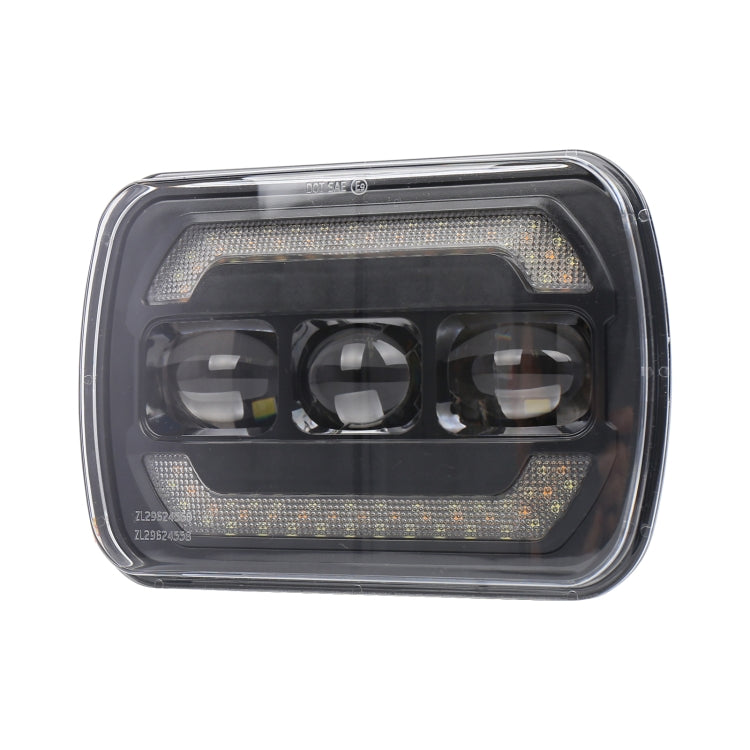 2073S 1 Pair 7 inch Car Square Headlight Work Light - Work Lights by buy2fix | Online Shopping UK | buy2fix