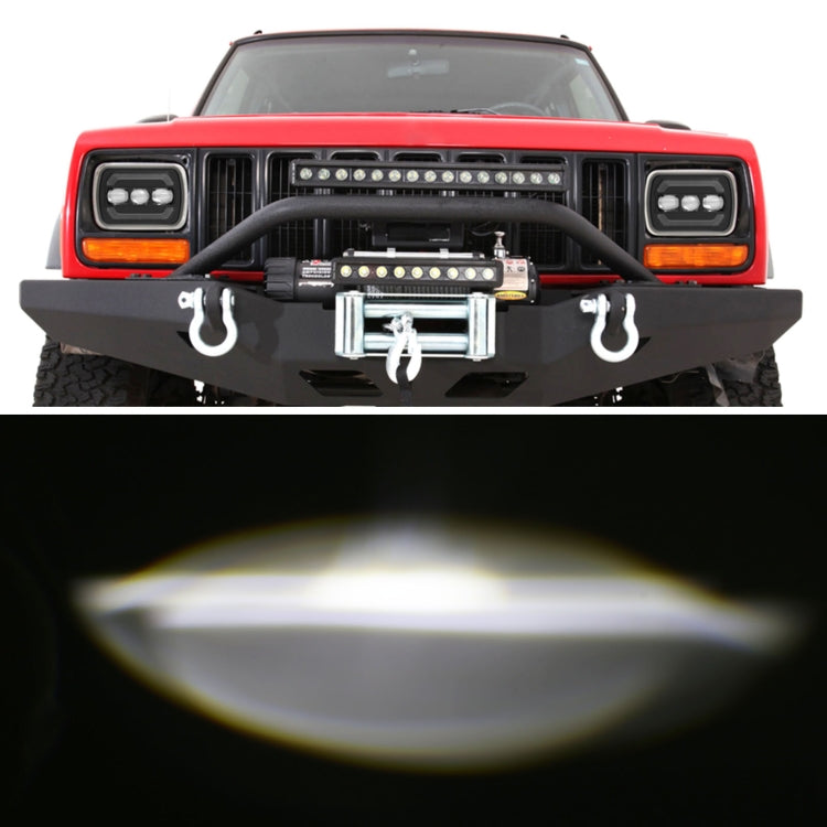 2073S 1 Pair 7 inch Car Square Headlight Work Light - Work Lights by buy2fix | Online Shopping UK | buy2fix