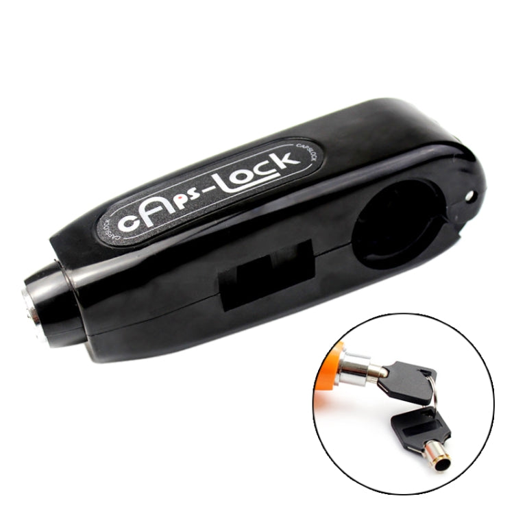 Motorcycles Handle Anti-theft Lock Horn Lock (Black) - Theft Protection by buy2fix | Online Shopping UK | buy2fix