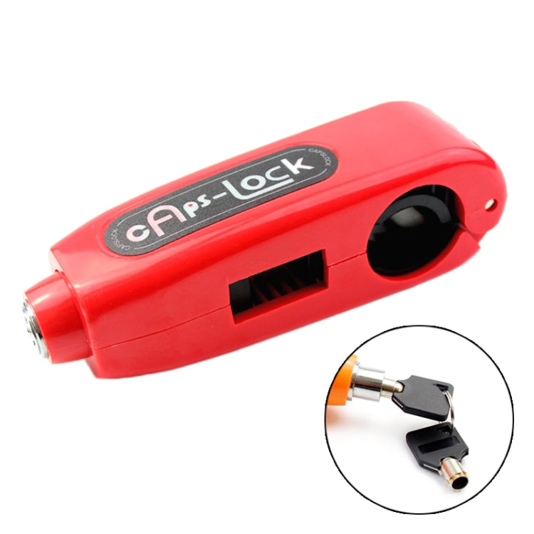 Motorcycles Handle Anti-theft Lock Horn Lock (Red) - Theft Protection by buy2fix | Online Shopping UK | buy2fix