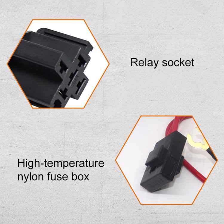 24V 2 in 1 Car / Motorcycle LED Spotlight Headlight Flashing Wiring Harness Cable - Wires by buy2fix | Online Shopping UK | buy2fix