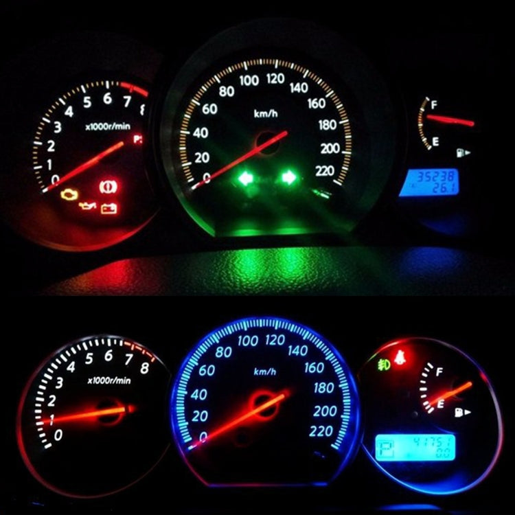 10 PCS B8.4 0.2W DC12V Wedge Instrument Panel COB LED Light Dashboard Gauge Cluster Indicator Lamp Bulb (Yellow Light) - Instrument Lights by buy2fix | Online Shopping UK | buy2fix