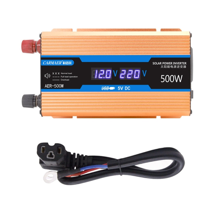 Carmaer Modified Sine Wave 60V to 220V 500W Car Multi-function Double Digital Display Inverter Household Power Converter - Modified Square Wave by buy2fix | Online Shopping UK | buy2fix