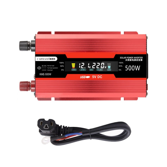 Carmaer Universal 60V to 220V 500W Car LCD Display Inverter Household Power Converter by buy2fix