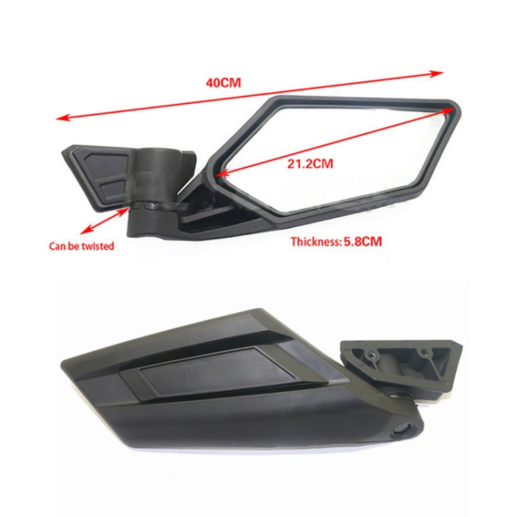 Sandy Beach Car Rearview Mirror for CAN-AM BRP UTV MAVERICK X3 - Side Mirrors by buy2fix | Online Shopping UK | buy2fix