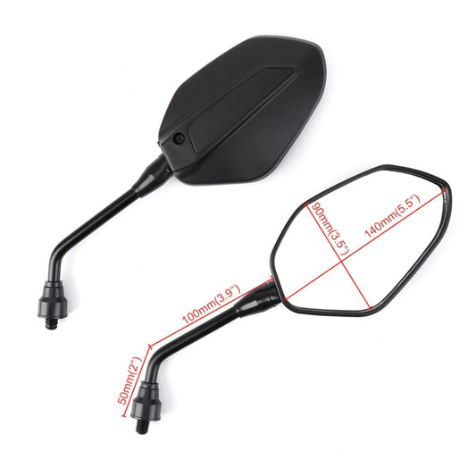 ZF001-125B Pair Rearview Mirror Reflective Mirror for Four-wheeler ATV by TECLAST