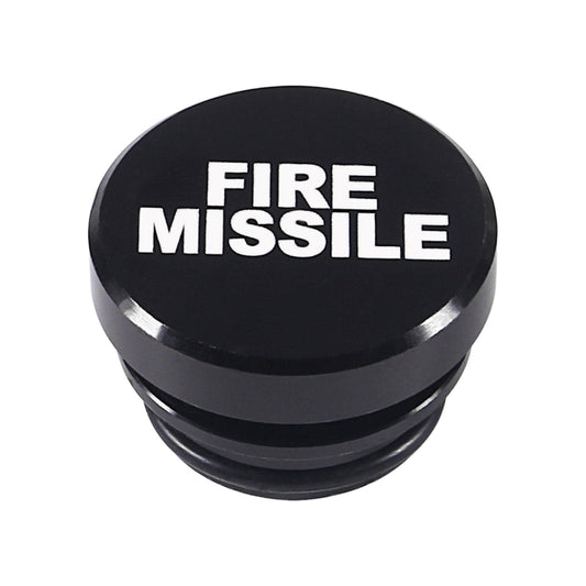 2 PCS Car / Motorcycle FIRE MISSILE Letter Metal Cigarette Lighter Dust Cover (Black) by buy2fix