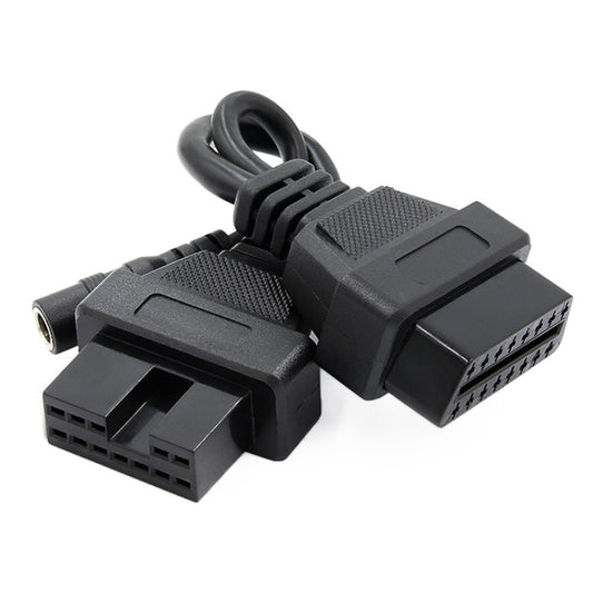 12Pin to 16Pin Car OBD2 Conversion Cable OBDII Diagnostic Adapter Cable for Mitsubishi - Cables & Connectors by buy2fix | Online Shopping UK | buy2fix