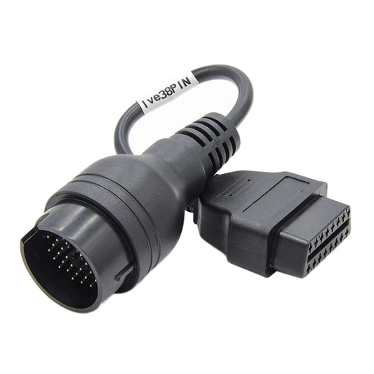 38Pin to 16Pin Truck OBD2 Conversion Cable OBDII Diagnostic Adapter Cable for Iveco - Cables & Connectors by buy2fix | Online Shopping UK | buy2fix