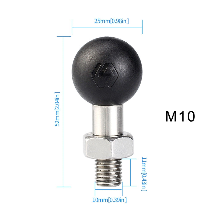 WUPP PJ-416A2 YF-213 Motorcycle Rearview Mirror Mount M10 Bracket Fixed Ball Head - Holder by WUPP | Online Shopping UK | buy2fix
