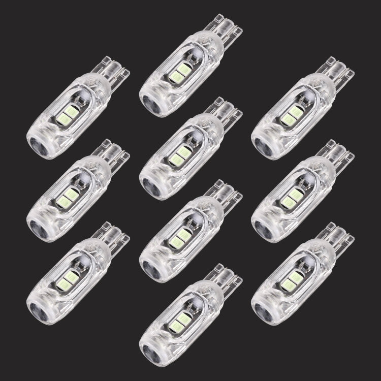 10 PCS T10 DC12V / 1W Car Clearance Light 5LEDs SMD-3030 Lamp Beads (Ice Blue Light) - Clearance Lights by buy2fix | Online Shopping UK | buy2fix