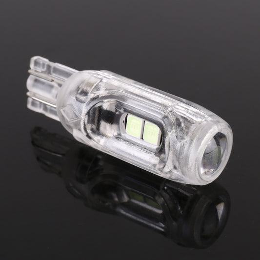 10 PCS T10 DC12V / 1W Car Clearance Light 5LEDs SMD-3030 Lamp Beads (Ice Blue Light) by buy2fix