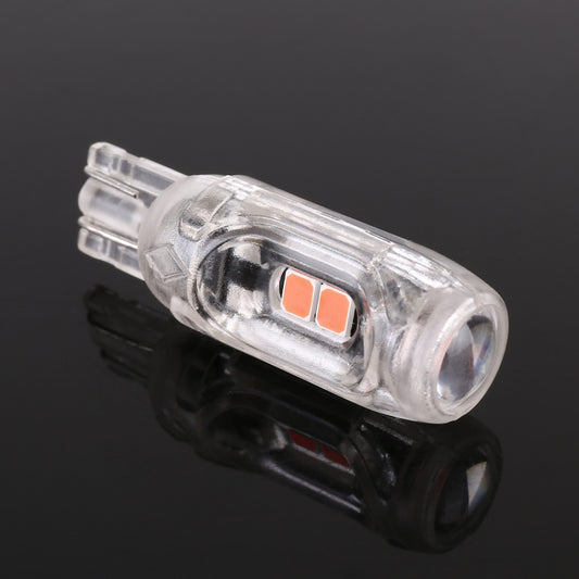 10 PCS T10 DC12V / 1W Car Clearance Light 5LEDs SMD-3030 Lamp Beads (Pink Light) by buy2fix