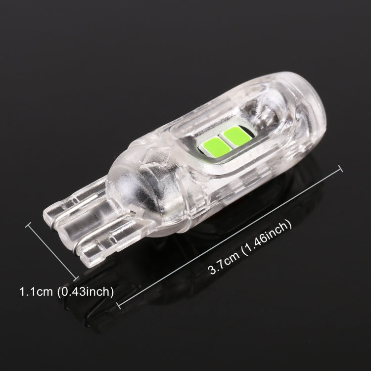10 PCS T10 DC12V / 1W Car Clearance Light 5LEDs SMD-3030 Lamp Beads (Green Light) - Clearance Lights by buy2fix | Online Shopping UK | buy2fix