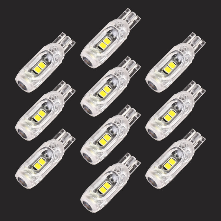 10 PCS T10 DC12V / 1W Car Clearance Light 5LEDs SMD-3030 Lamp Beads (White Light) - Clearance Lights by buy2fix | Online Shopping UK | buy2fix