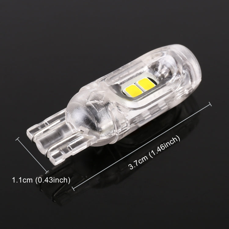 10 PCS T10 DC12V / 1W Car Clearance Light 5LEDs SMD-3030 Lamp Beads (White Light) - Clearance Lights by buy2fix | Online Shopping UK | buy2fix
