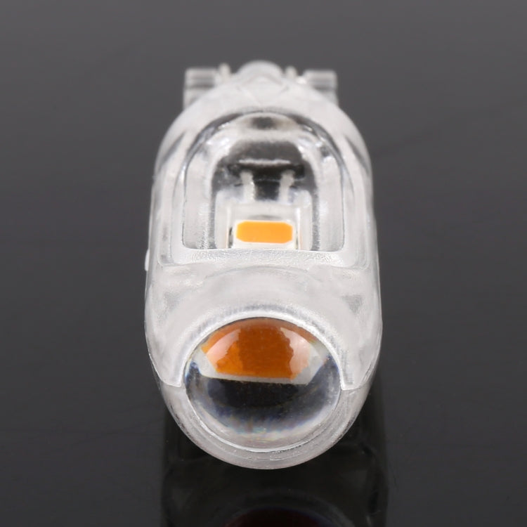 10 PCS T10 DC12V / 1W Car Clearance Light 5LEDs SMD-3030 Lamp Beads (Yellow Light) - Clearance Lights by buy2fix | Online Shopping UK | buy2fix