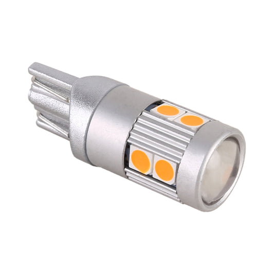4 PCS T10 DC12V / 2W Car Clearance Light 9LEDs SMD-3030 Lamp Beads (Yellow Light) by buy2fix