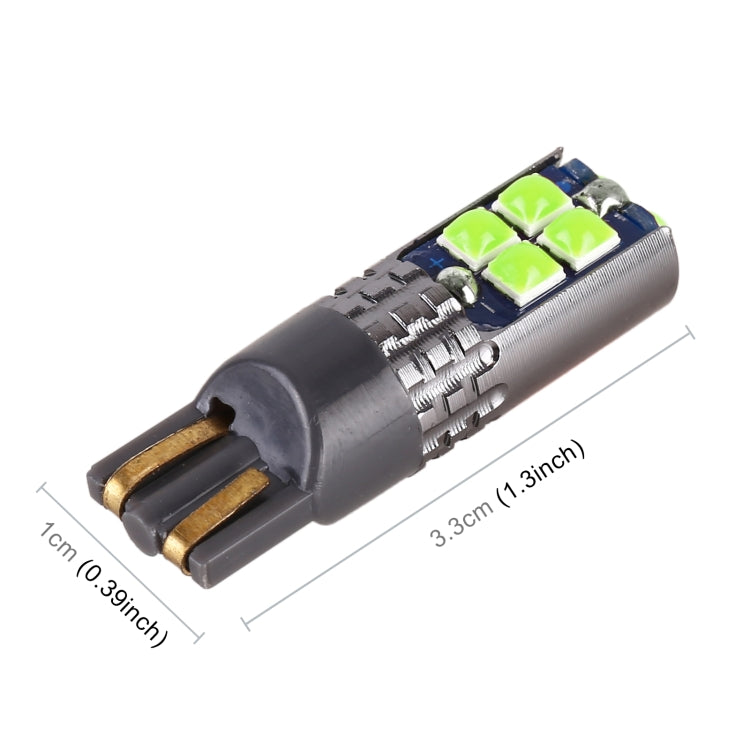 4 PCS T10 DC12V / 2W Car Clearance Light 10LEDs SMD-3030 Lamp Beads (Green Light) - Clearance Lights by buy2fix | Online Shopping UK | buy2fix