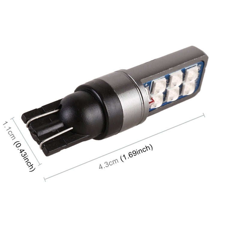 4 PCS T10 DC12V / 4W Car Clearance Light 12LEDs SMD-3030 Lamp Beads (Blue Light) - Clearance Lights by buy2fix | Online Shopping UK | buy2fix