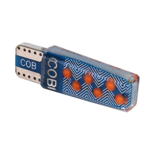 10 PCS T10 DC12V / 1.2W Car Clearance Light 12LEDs COB Lamp Beads (Pink Light) by buy2fix