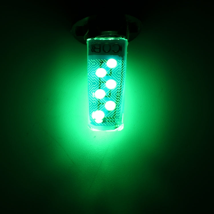 10 PCS T10 DC12V / 1.2W Car Clearance Light 12LEDs COB Lamp Beads (Green Light) - Clearance Lights by buy2fix | Online Shopping UK | buy2fix