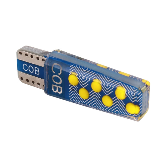 10 PCS T10 DC12V / 1.2W Car Clearance Light 12LEDs COB Lamp Beads (Yellow Light) by buy2fix