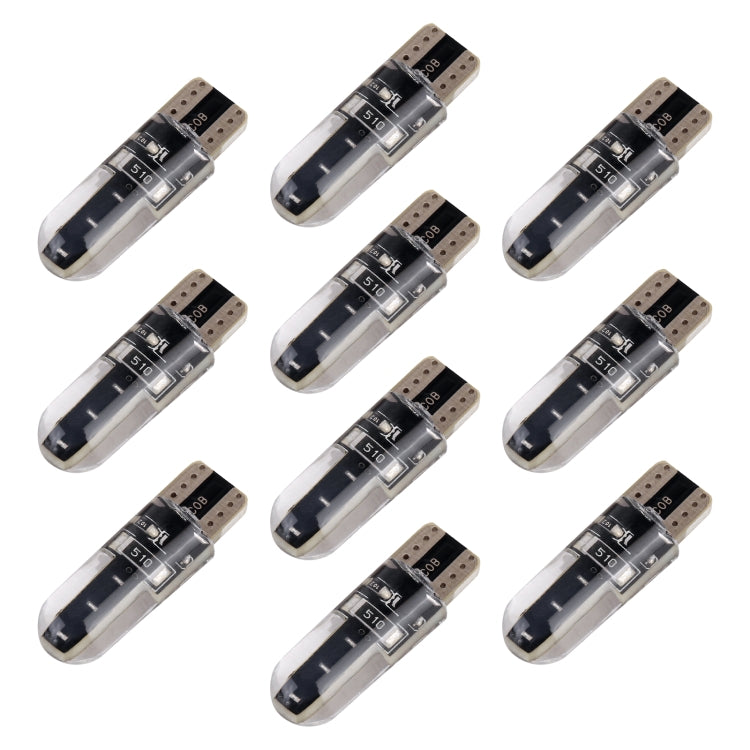 10 PCS T10 DC12V / 1W Car Clearance Light COB Lamp Beads (Blue Light) - Clearance Lights by buy2fix | Online Shopping UK | buy2fix