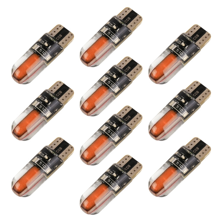 10 PCS T10 DC12V / 1W Car Clearance Light COB Lamp Beads (Pink Light) - Clearance Lights by buy2fix | Online Shopping UK | buy2fix