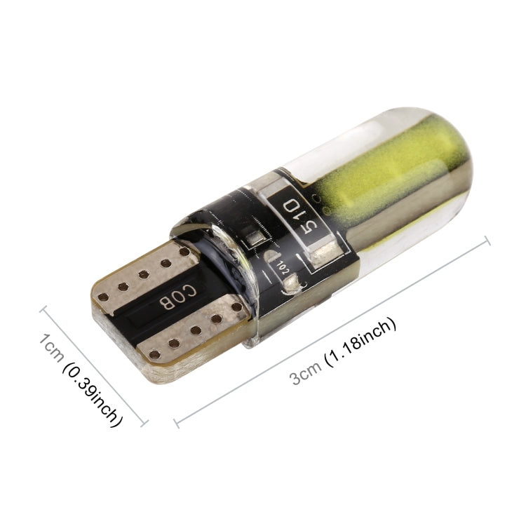 10 PCS T10 DC12V / 1W Car Clearance Light COB Lamp Beads (White Light) - Clearance Lights by buy2fix | Online Shopping UK | buy2fix