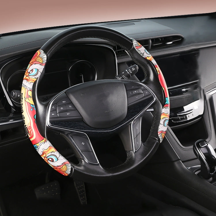 Car Universal China-Chic Relief Steering Wheel Cover (Lucky Strike) - Steering Wheel Accessories by buy2fix | Online Shopping UK | buy2fix